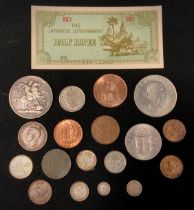 Coins & Tokens - Victorian silver crown 1892, maundy money, 4,3,2,1, 1931, penny etc