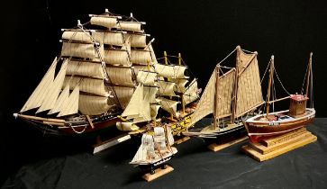 A scratch built Vangard SY250 model, HMS Victory; others (5)
