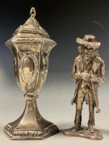 A sterling silver miniature figure `Street Characters` by Phillips of England, Scrooge, London 1976,