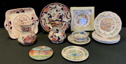 Ceramics - Mason ware including 'Fruit basket', 'Mandalay',' Regency'; Royal Bramley Hedge plates;