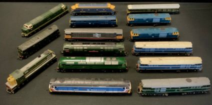 Toys - Hornby, Tri-ang, Airfix, Lima and other OO gauge locomotives inc metal D9000 Diesel,