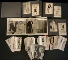 Autographs & collectors press Photograph cards - inc signatures include Diana Dors, Gloria de Haven,