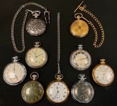 Pocket Watches- Railway Timekeeper, Ingersoll, Smiths, Services etc (9)