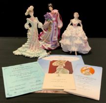 A Royal Worcester limited edition figure Royal Debut, 4121/12500, Coalport Heirlooms Collection