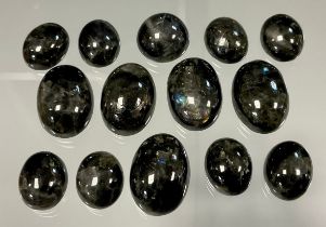 Loose Gemstones - oval mixed cut Labradorites, total approx stone weight 52.95ct 9