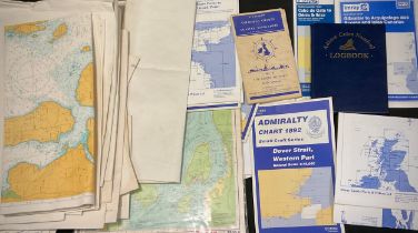 Marine & Topographical interest - Naval and Admiralty charts, Ordinance survey sheets and maps of