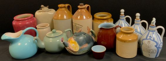 Ceramics - Stoneware including White Bros Havelock Road Derby flagon, c.1934, others; studio pottery