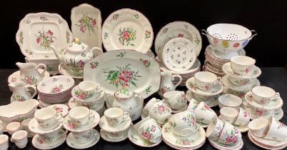 A extensive Spode and similar table service for 12 including; tea cups and saucers , tea pot, bowls,