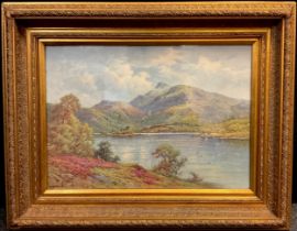 Interior design, furnishing picture - Scottish Highland scene, a print framed in a 19th century