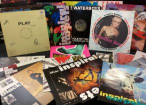 A Collection of Vinyl records 12 inch singles from the 80's & 90's inc The Farm (5) ; Inspiral