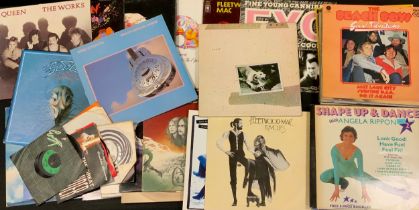 Vinyl records - LPs and singles including; Queen, Fleetwood Mac, Dire Straits, Tina Turner, Status