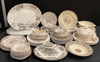 Ceramics - 19th century and later table ware inc Alfred Meakin Jerome, Spode Eden, Wood Willow,