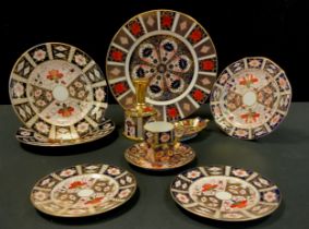 Royal Crown Derby - 1128 Imari Dinner plate, table bell, shaped trinket dish, 2451 plates, similar