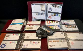 Stamps - FDCs, 1970s and later, proof sheets etc, five albums and loose