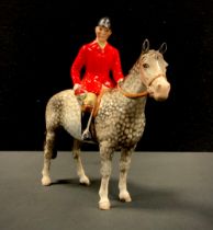A Beswick figure, Huntsman up, 1501, in rocking horse grey colourway, printed marks, 17cm high