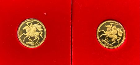 A Pobjoy mint limited edition Isle of Man half sovereign 1980, Odins Raven Privy Mark, one of 30,