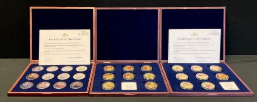 Coins & Tokens - Windsor Mint, limited edition cased sets, set of twelve, British Military Aircraft,