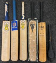 Sporting interest - Cricket - a signed Cricket bat, South Africa, 1955; others, Surrey County