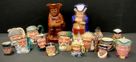 Toby Jugs including; Royal Doulton ‘ Don Quixote’, ‘Neptune’,’ North American Indian’, ‘ Tony