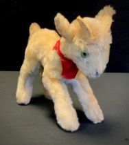 Steiff mini mohair 'Zicky' Baby Goat, 10cm (4") high, ear button.