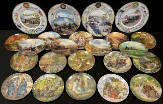 A set of twelve Wedgwood Wind in the Willows collectors plates, designed by Eric Kincaid; others