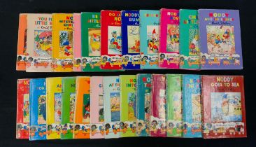 Children's Books - Enid Blyton, Noddy books series full run of numbers 1-24, assorted publishers