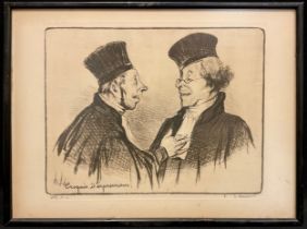 Honore Daumier (1808-1879), by and after, Croquis Depressions, signed in pencil to margin lower
