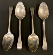 A set of four William IV silver table spoons, John Haynes, London 1834, 5.08ozt (4)