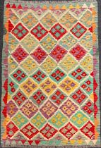 A Turkish Anatolian Kilim, 184cm x 125cm.