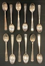 A set of twelve Swedish silver teaspoons, probably Guldsmedsaktiebolaget, Stockholm 1968, 5.85ozt (