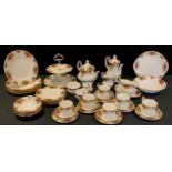 A Royal Albert Old Country Rose pattern dinner and tea set for six inc dinner plates, side plates,