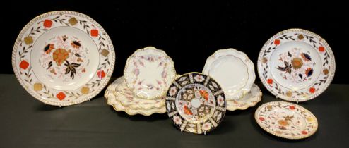 Royal Crown Derby - dinner plates , side plates and saucers assorted patterns, inc. Royal