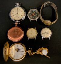 Watches - Spirit of St Louis watch head, others Ntara, Timex, Limit; Roamer quartz half hunter cased