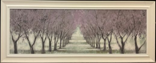 S. Holbrooke, after, An Avenue of Blossom, canvas print, 40cm x 120cm.