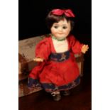 A Gebrüder Heubach (Germany) bisque head novelty Googly-eyed doll, the bisque head with painted