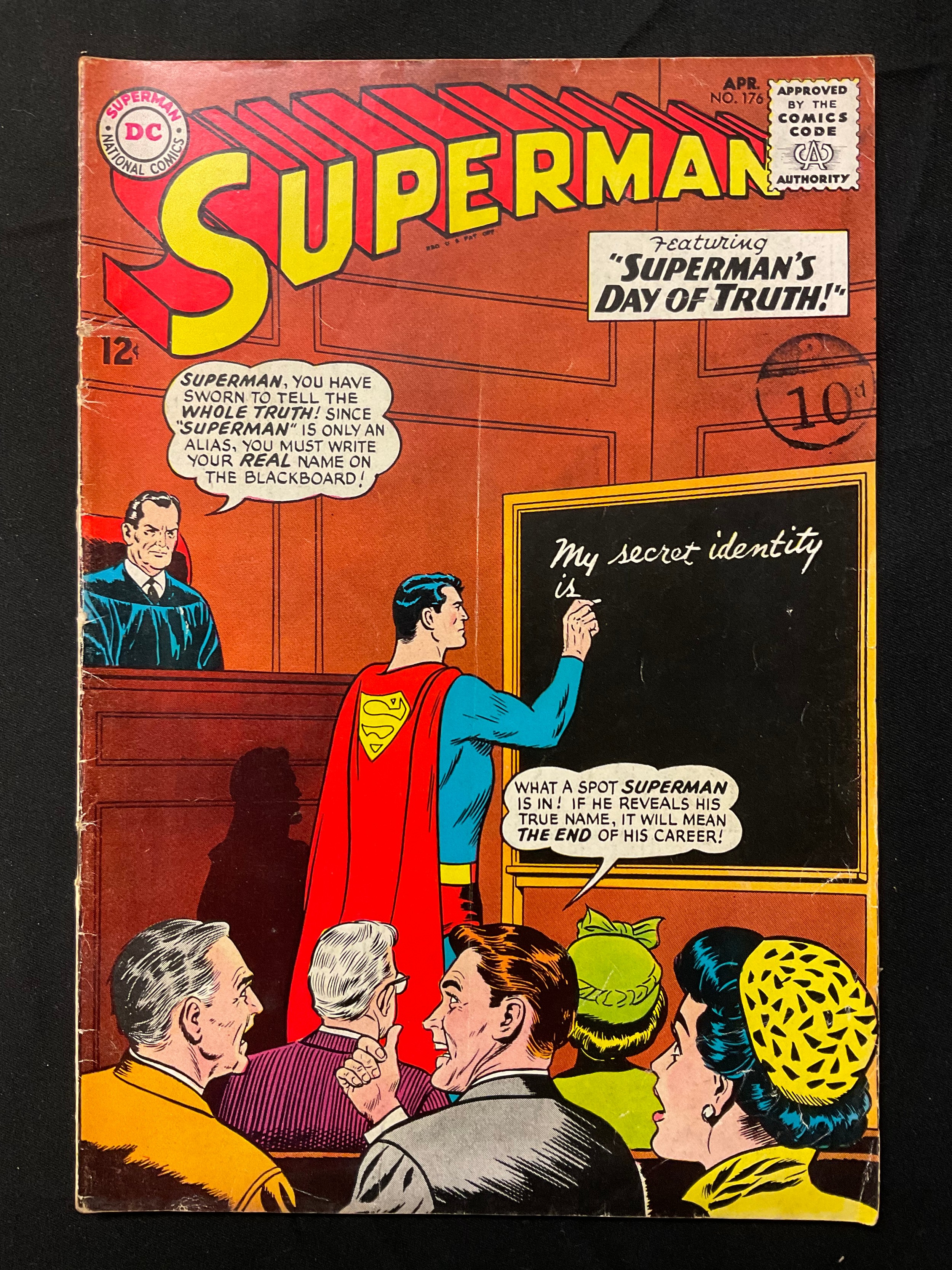 Superman #151, 152, 155, 173, 176 (1962-1965). Silver age DC Comics. (5) - Image 7 of 7