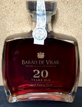 Wines and Spirits - a bottle of Bardo De Vilar 20 year old tawny port in presentation box 50cl