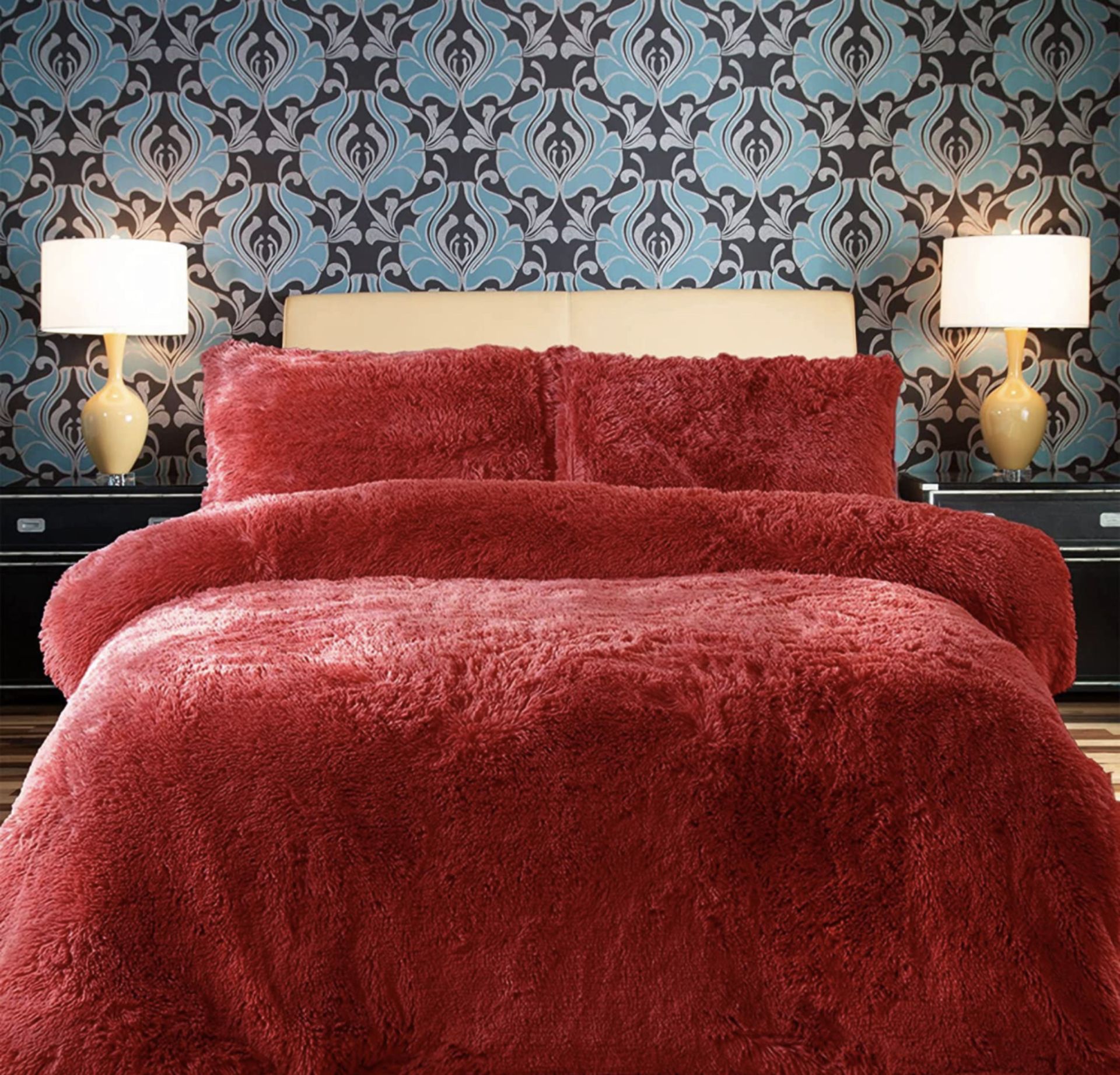 RRP £28.99 Soft & Snug Comfort Collection Teddy Fleece Super Soft Bedding Set, King Size