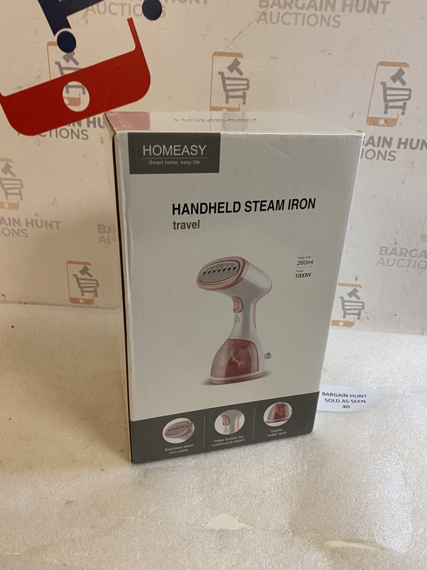 RRP £32.99 Homeasy Clothes Steamer Garment 5-In-1 Handheld Steam Iron