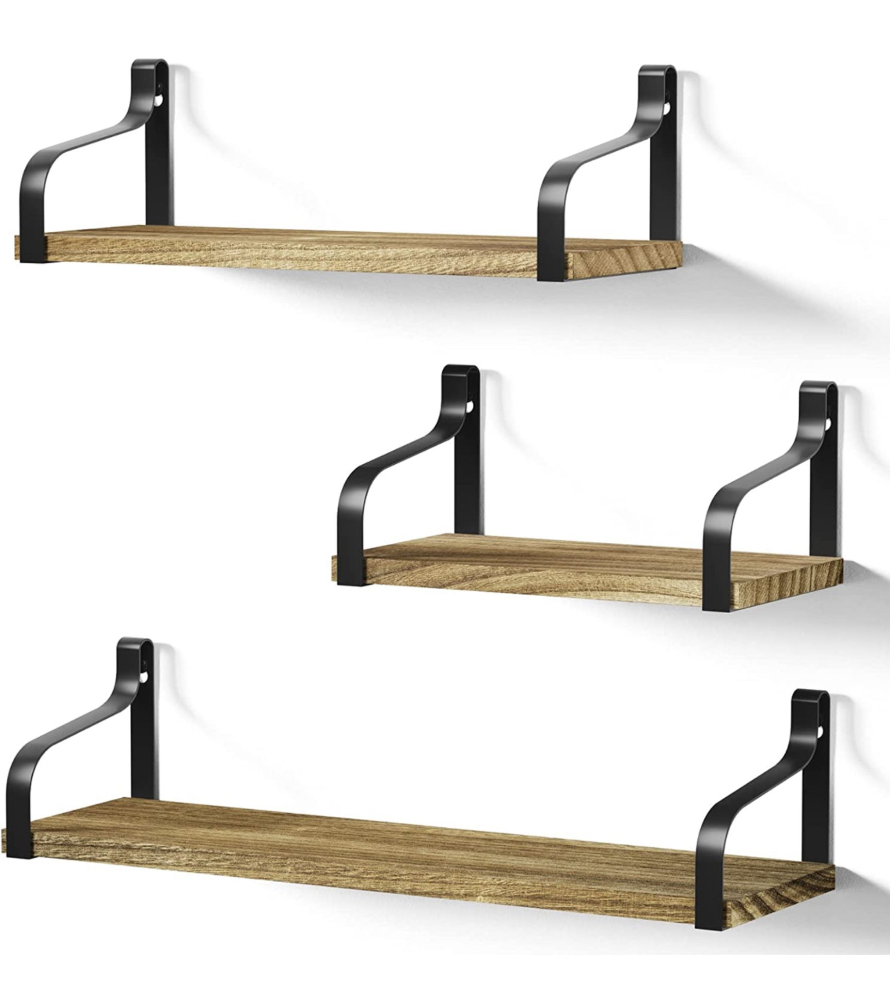 Love-Kankei Rustic Shelves Decorative Wall Shelf Set of 3 RRP £19.99