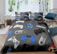 RRP £27.99 Homewish Gamepad Bedding Set Kids Gamer Decorative Bedding Set, Single