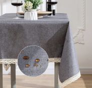 RRP £17.99 Choshome Waterproof Wipe Clean Table Cloth, 140cm x 200cm