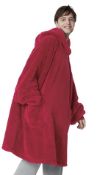 RRP £32.99 Bedsure Oversized Hoodie Blanket Fluffy Fleece Snuggle Warm Fluffy Hoodie