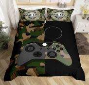 RRP £27.99 Tbrand Gamepad Bedding Set Kids Gamer Camouflage Bedding Set, Single