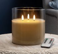 RRP £21.99 Christow Flickering LED Candle with Remote Control