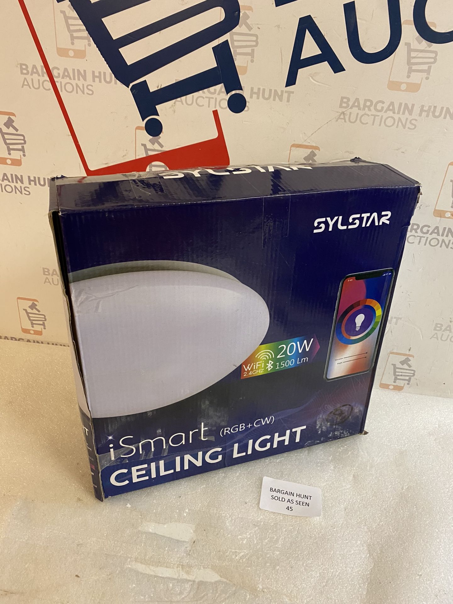 RRP £27.99 SYLSTAR Smart LED Ceiling Light, 20W 1500LM APP Control/ Voice Control Ceiling Light - Image 2 of 2