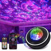 RRP £29.99 Galaxy Projector Star Night Light Bluetooth Speaker with Remote Control