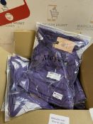 RRP £75 Set of 5 x Moyabo Women's V-Neck Short Sleeve T-Shirt with Pocket, Medium