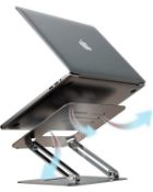 RRP £29.99 Memento Ergonomic Laptop Stand with Anti-Slip Pads Double Layer