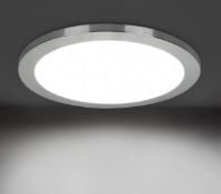 RRP £29.99 Padma LED Ceiling Light Ultra-Thin Flush Waterproof Chrome Light